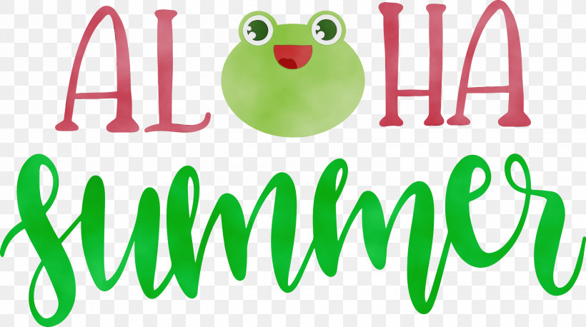 Amphibians Logo Frogs Meter Tree Frog, PNG, 3000x1678px, Aloha Summer, Amphibians, Emoji, Frogs, Logo Download Free