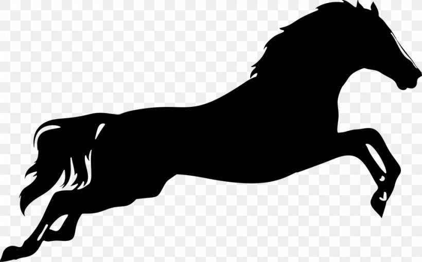 jumping horse silhouette vector