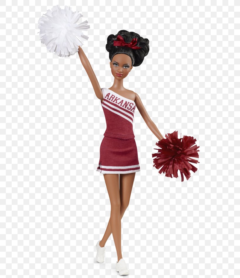 University Of Arkansas Barbie Doll Toy EBay, PNG, 640x950px, University Of Arkansas, Barbie, Big Red, Cheerleading Uniform, Clothing Download Free