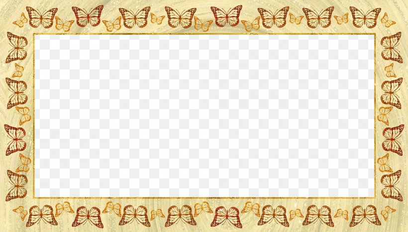 Butterfly Picture Frame Pixel Illustration, PNG, 960x548px, Butterfly, Area, Border, Copper, Decor Download Free