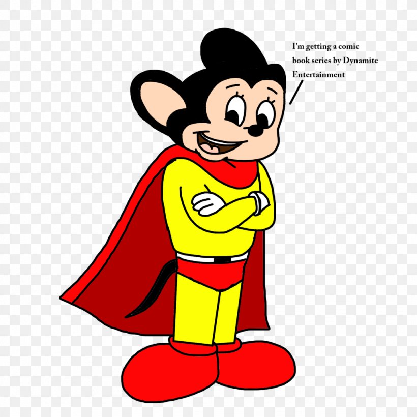 Mighty Mouse Cartoon Character Comic Book, PNG, 1024x1024px, Mighty Mouse, Area, Art, Artist, Artwork Download Free