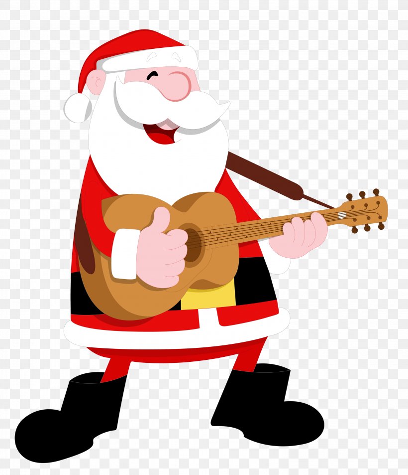 Santa Claus Guitar Royalty-free Clip Art, PNG, 2959x3442px, Santa Claus, Art, Cartoon, Christmas, Christmas Ornament Download Free