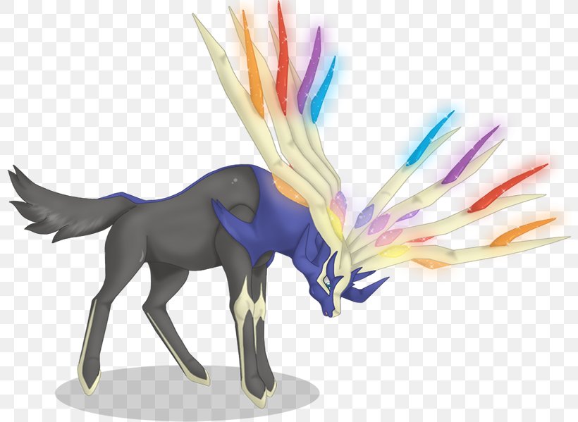 Pokémon X And Y Xerneas And Yveltal Pokémon Trading Card Game, PNG, 800x599px, Xerneas, Animal Figure, Arceus, Fennekin, Fictional Character Download Free