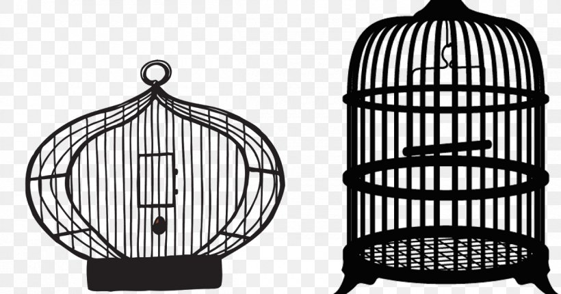 Birdcage Domestic Canary Clip Art, PNG, 1200x630px, Cage, Bird, Birdcage, Black And White, Domestic Canary Download Free