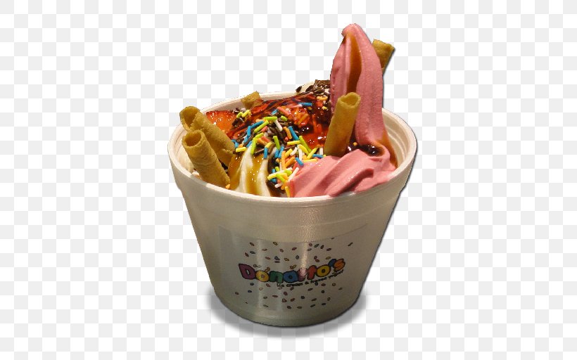 Sundae Frozen Yogurt Ice Cream Flavor, PNG, 512x512px, Sundae, Cream, Dairy Product, Dessert, Flavor Download Free