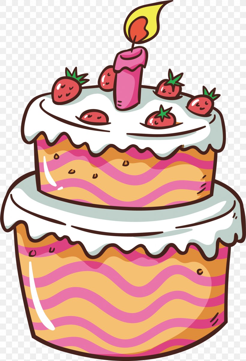 Birthday Cake Strawberry Cream Cake, PNG, 1649x2425px, Birthday Cake, Aedmaasikas, Artwork, Birthday, Buttercream Download Free