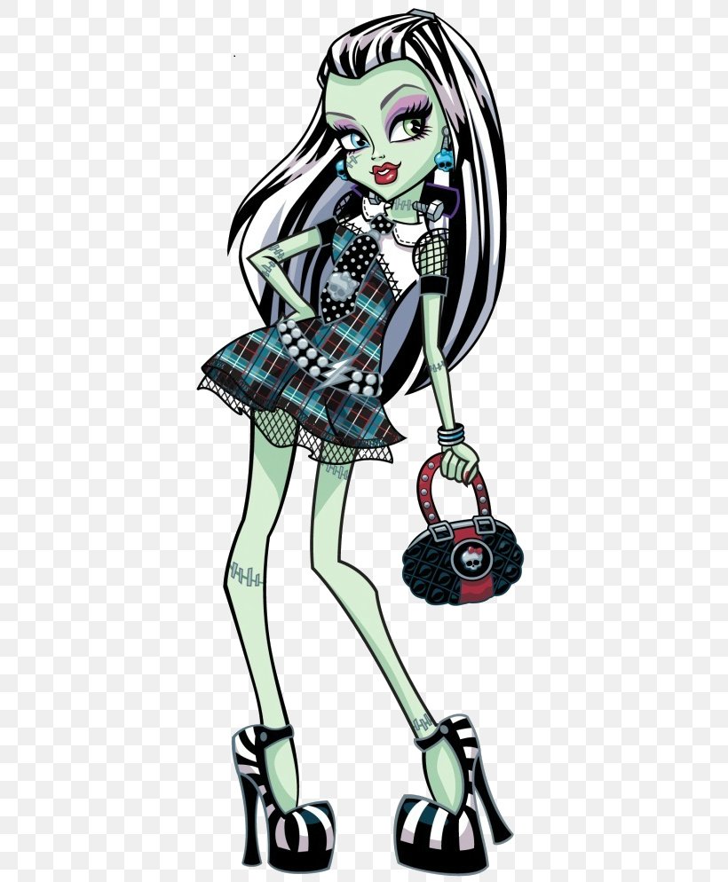 Frankie Stein Monster High Frankenstein's Monster Wig, PNG, 389x994px, Frankie Stein, Art, Barbie, Cartoon, Character Download Free