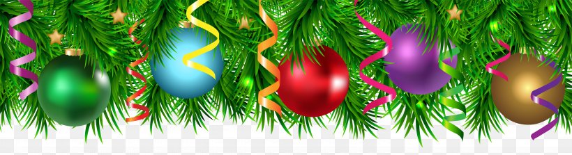 Christmas Ornament Santa Claus Christmas Card Clip Art, PNG, 6000x1632px, Christmas, Branch, Christmas Cracker, Christmas Ornament, Christmas Tree Download Free