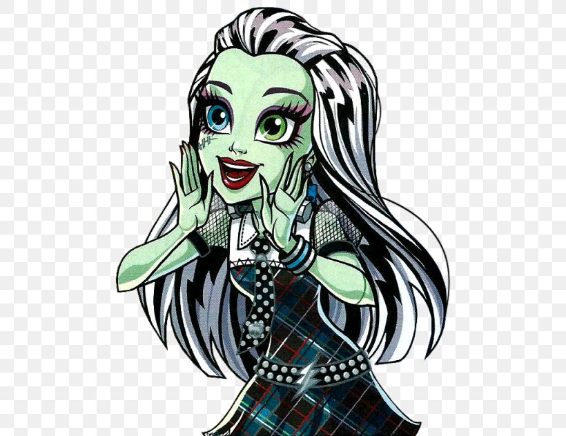 Frankie Stein Monster High Doll Drawing Toy, PNG, 500x632px, Watercolor, Cartoon, Flower, Frame, Heart Download Free
