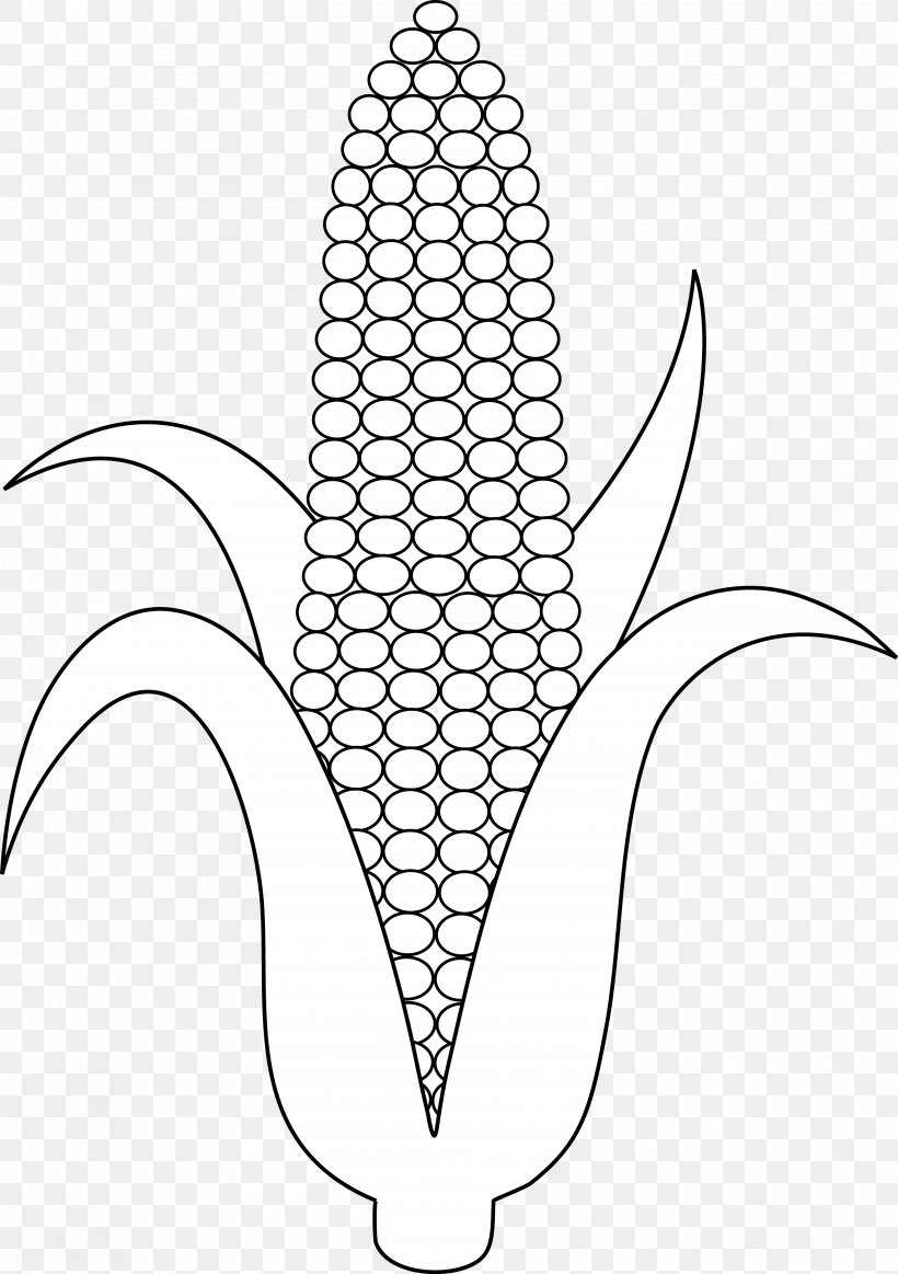 Corn On The Cob Candy Corn Maize Clip Art, PNG, 3765x5344px, Corn On The Cob, Artwork, Black And White, Candy Corn, Drawing Download Free