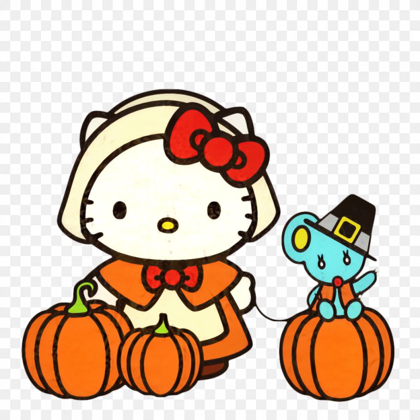 Hello Kitty Thanksgiving Cat Image My Melody, PNG, 1024x1024px, Hello Kitty, Calabaza, Cartoon, Cat, Cuteness Download Free