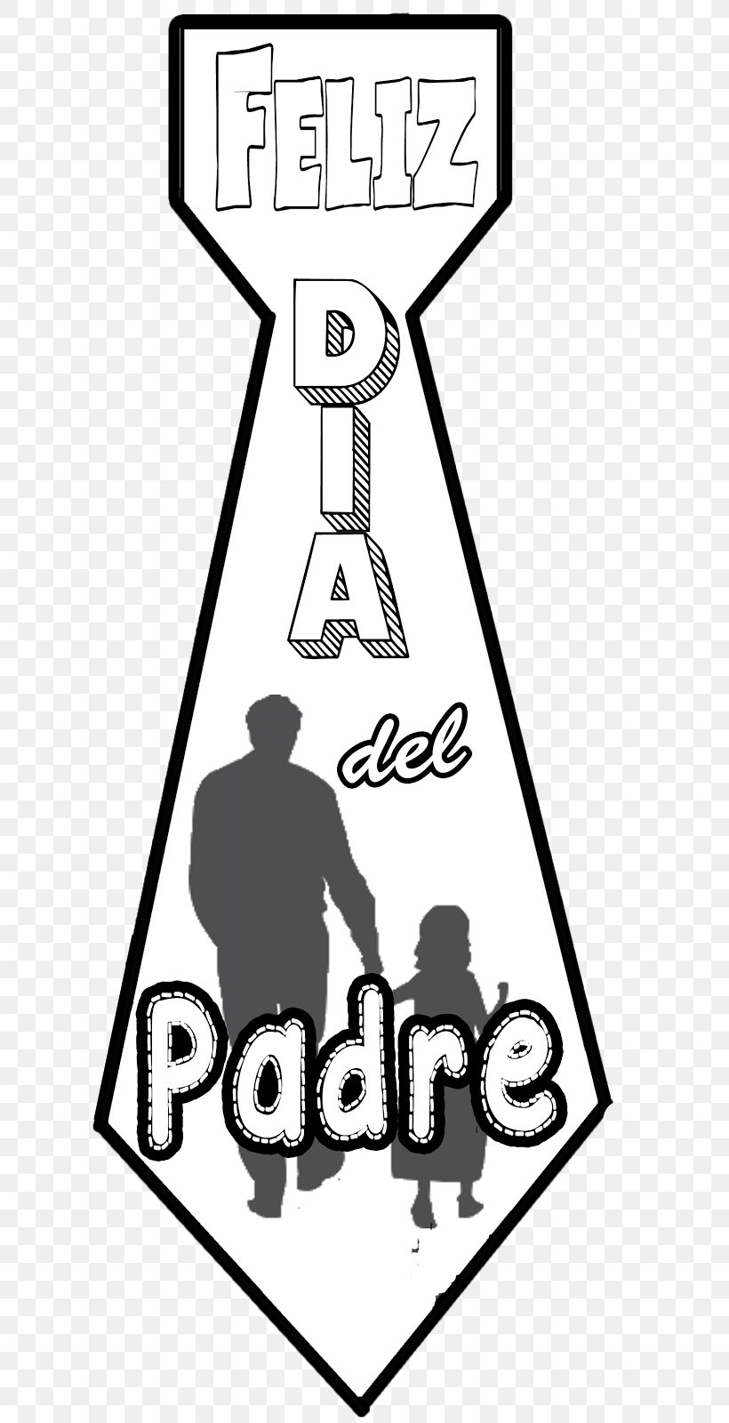 Father's Day Mother Drawing Necktie, PNG, 618x1600px, Father, Area, Art, Black, Black And White Download Free