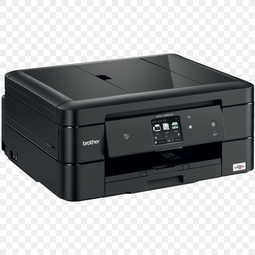 Multi-function Printer Inkjet Printing Brother Industries Brother MFC-J880, PNG, 960x960px, Multifunction Printer, Brother Industries, Brother Mfcj880, Computer Network, Duplex Printing Download Free