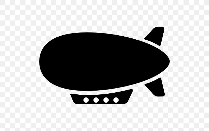 Zeppelin Airship Blimp, PNG, 512x512px, Zeppelin, Airship, Black, Black And White, Blimp Download Free