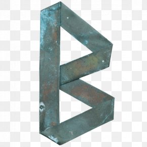 Origami Letters - Teal Angle PNG