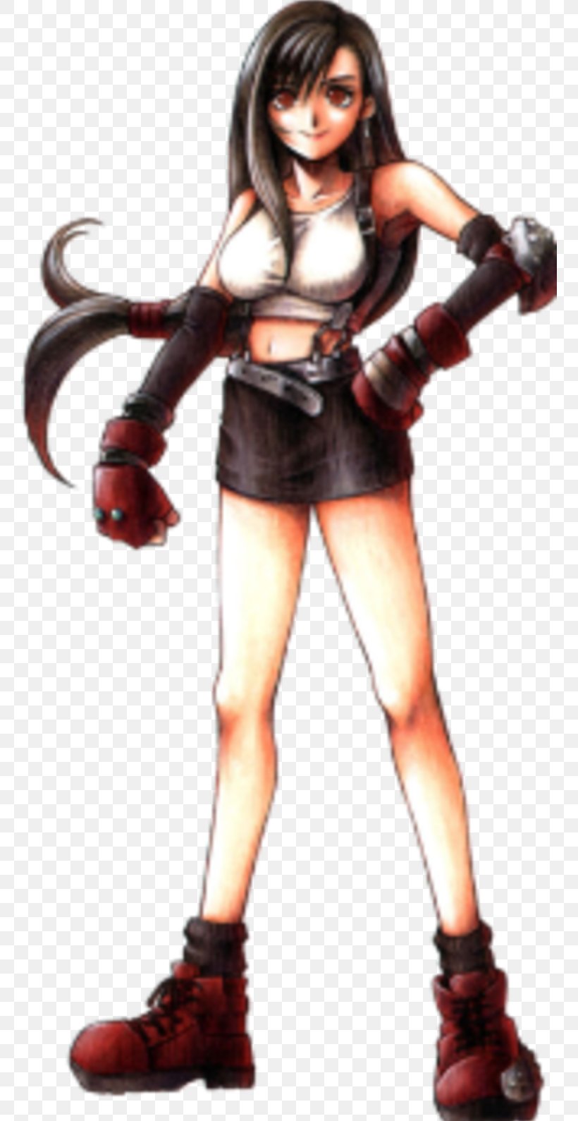 Crisis Core: Final Fantasy VII Tifa Lockhart Cloud Strife Aerith Gainsborough, PNG, 760x1589px, Final Fantasy Vii, Action Figure, Aerith Gainsborough, Barret Wallace, Brown Hair Download Free