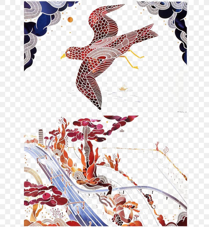 Decorative Painting Birds, PNG, 655x890px, Japan, Art, Artist, Collage, Creative Work Download Free