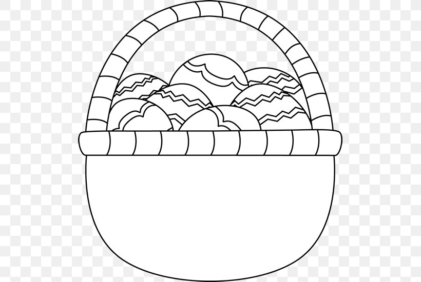 Easter Basket Clip Art, PNG, 515x550px, Easter Basket, Area, Basket, Black And White, Computer Download Free