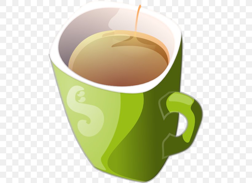 Green Tea Coffee Clip Art Mug, PNG, 504x597px, Tea, Caffeine, Coffee, Coffee Cup, Cup Download Free