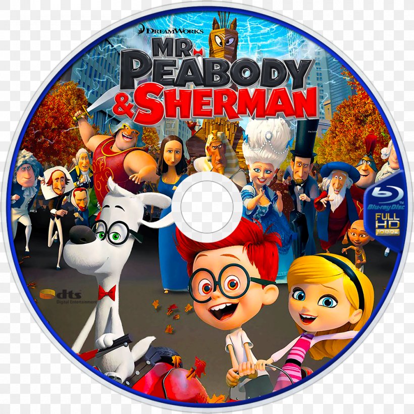 Mr. Peabody & Sherman Film Blu-ray Disc DreamWorks Animation, PNG, 1000x1000px, Mr Peabody Sherman, Animated Film, Animated Series, Bluray Disc, Character Download Free