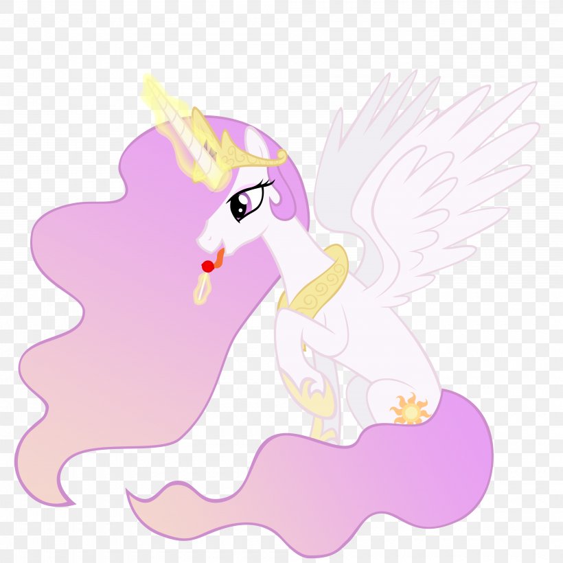 Pony Princess Celestia Lollipop Licking Horse, PNG, 4000x4000px, Pony, Beak, Bird, Cartoon, Ducks Download Free