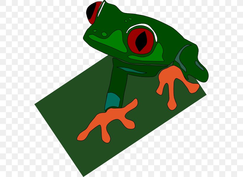 Red-eyed Tree Frog Clip Art, PNG, 588x600px, Frog, Amphibian, Drawing, Fictional Character, Free Content Download Free