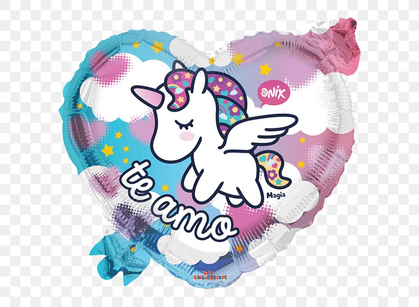 Toy Balloon Unicorn Onyx Helium Love, PNG, 600x600px, Watercolor, Cartoon, Flower, Frame, Heart Download Free