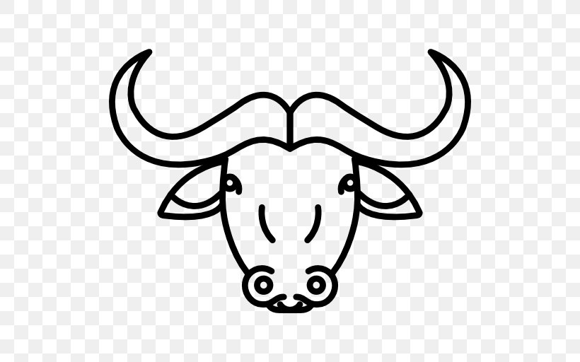 Cattle Drawing, PNG, 512x512px, Cattle, African Buffalo, Animal, Black, Black And White Download Free