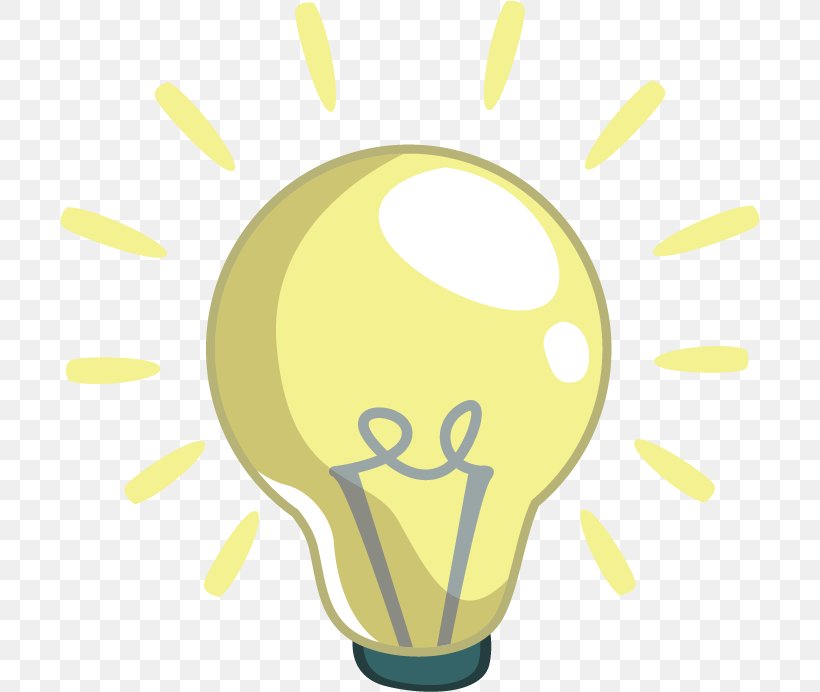 Incandescent Light Bulb Cartoon Electric Light Clip Art, PNG, 700x692px, Light, Cartoon, Electric Light, Electricity, Glass Download Free