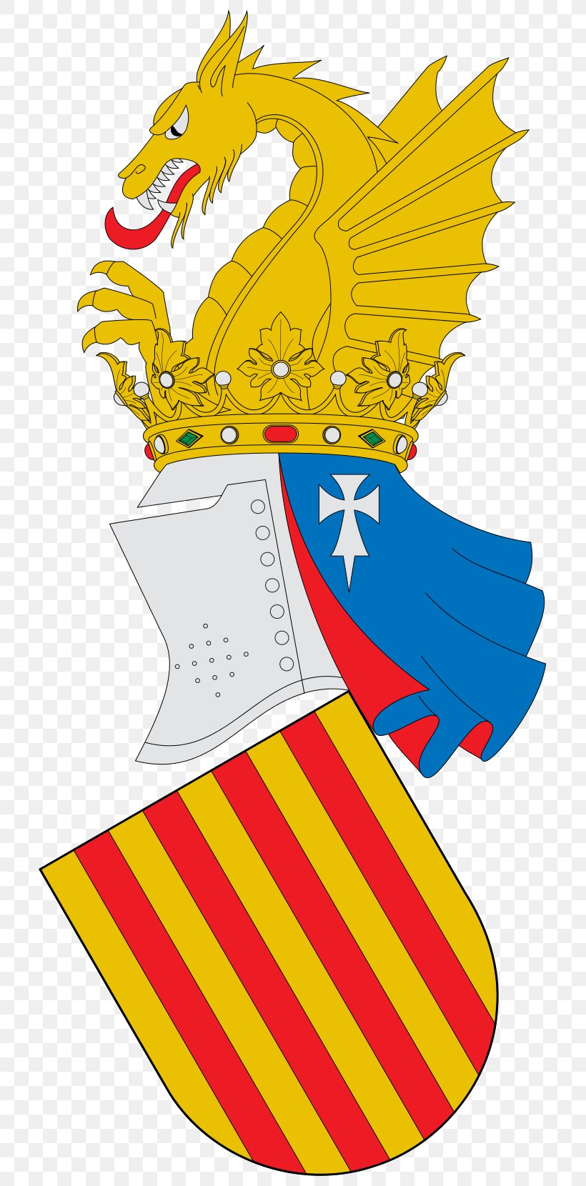 Kingdom Of Valencia Escudo Da Comunidade Valenciana Escutcheon Blason De Valence, PNG, 735x1660px, Valencia, Area, Art, Artwork, Beak Download Free