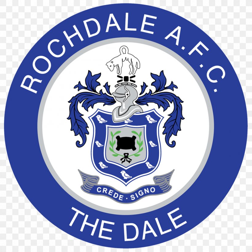 Rochdale A.F.C. EFL League One Spotland Stadium FA Cup, PNG, 1000x1000px, Rochdale Afc, American Football, Brand, Crest, Eastleigh Fc Download Free