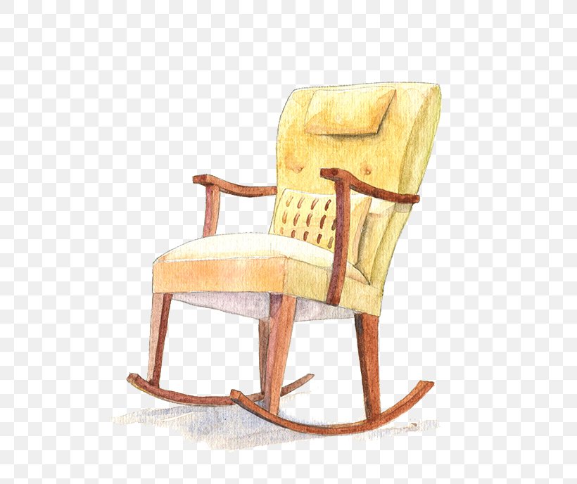 Rocking Chair Yellow Computer File, PNG, 750x688px, Rocking Chair, Chair, Fauteuil, Furniture, Glider Download Free