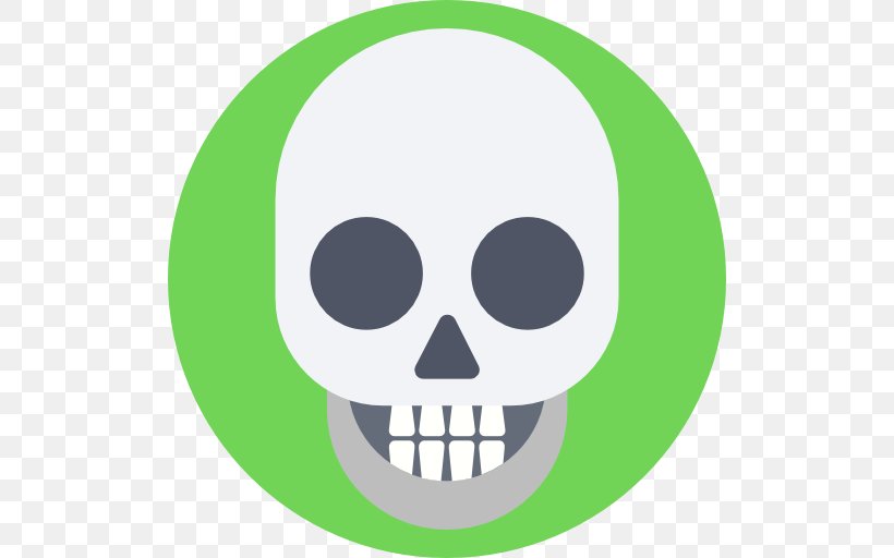 Skull Clip Art, PNG, 512x512px, Skull, Bone, Green, Jaw, Smile Download Free