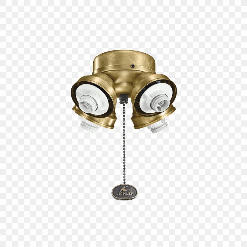 Lighting Brass Fan Kichler, PNG, 1200x1200px, Light, Brass, Bronze, Ceiling, Ceiling Fans Download Free