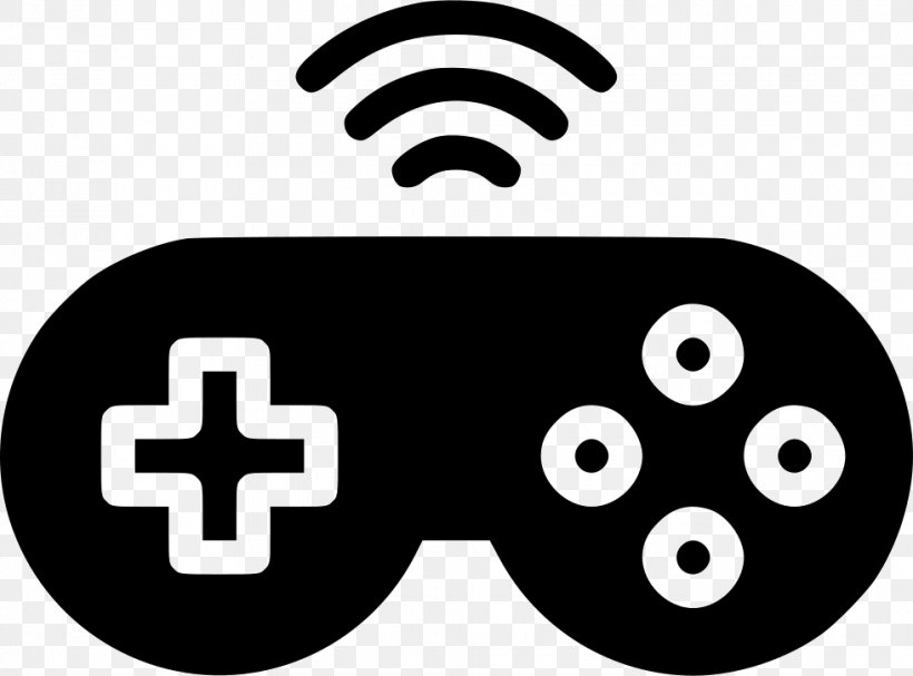 Gamepad Game Controllers, PNG, 980x726px, Gamepad, Area, Black And White, Brand, Computer Animation Download Free