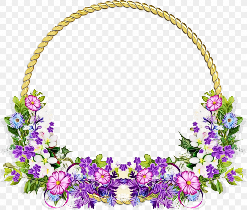 Lei Purple Violet Flower Plant, PNG, 1300x1103px, Flower Circle Frame, Floral Circle Frame, Flower, Lei, Paint Download Free