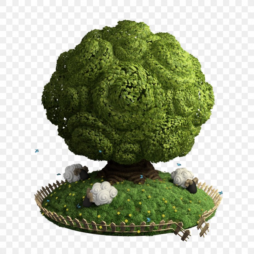 Sheep Tree, PNG, 1000x1000px, 3d Computer Graphics, Sheep, Art, Drawing, Flowerpot Download Free