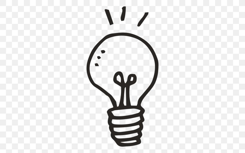 Incandescent Light Bulb Idea Clip Art, PNG, 512x512px, Light, Area, Aseries Light Bulb, Black And White, Business Idea Download Free