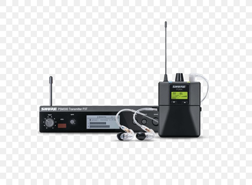 Shure P3TRA215CL PSM300 Wireless Stereo Personal Monitor System With In-ear Monitor Shure P3TR112GR Sound, PNG, 575x600px, Inear Monitor, Audio Equipment, Audio Mixers, Computer Monitors, Electronic Device Download Free
