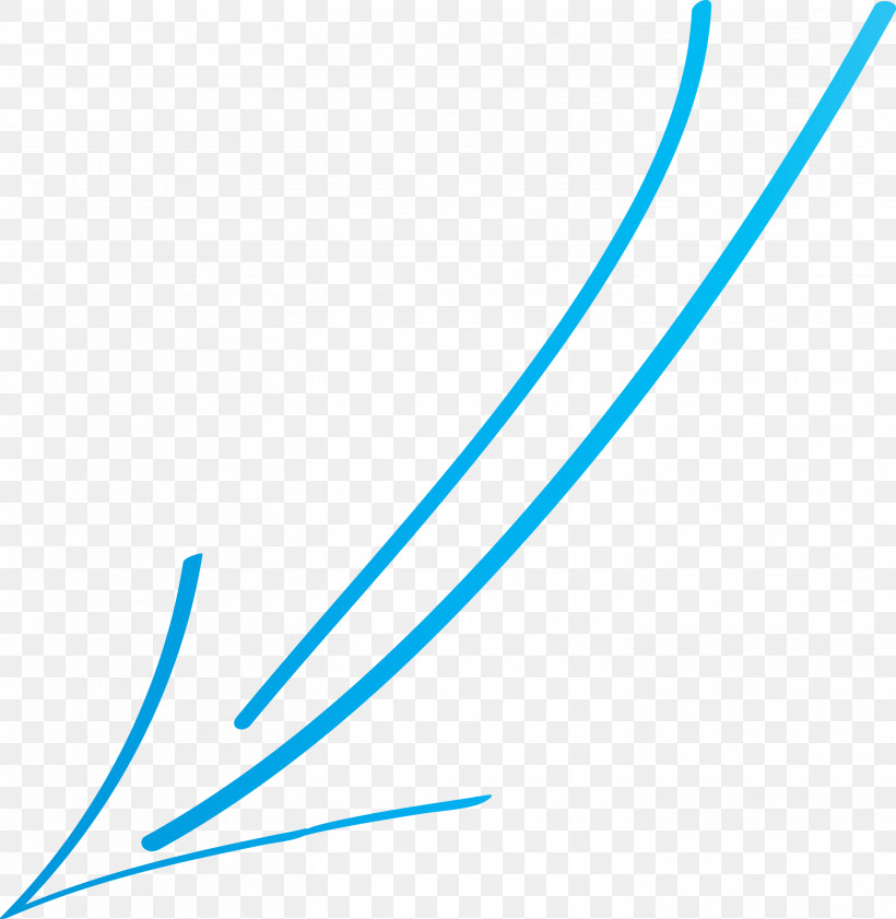Hand Drawn Arrow, PNG, 2924x3000px, Hand Drawn Arrow, Blue, Line, Turquoise Download Free