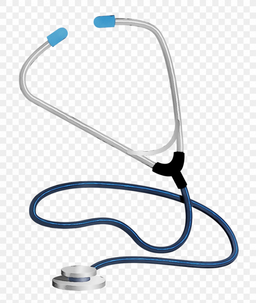 Stethoscope, PNG, 865x1024px, Watercolor, Paint, Stethoscope, Wet Ink Download Free