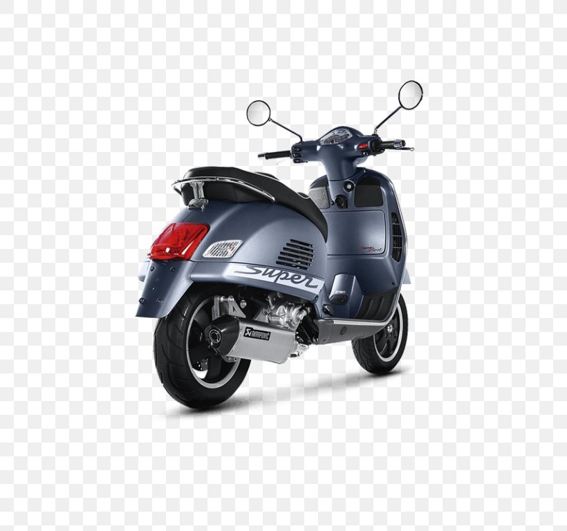 Vespa GTS Exhaust System Scooter Piaggio, PNG, 768x768px, Vespa Gts, Brake, Car, Exhaust System, Grand Tourer Download Free