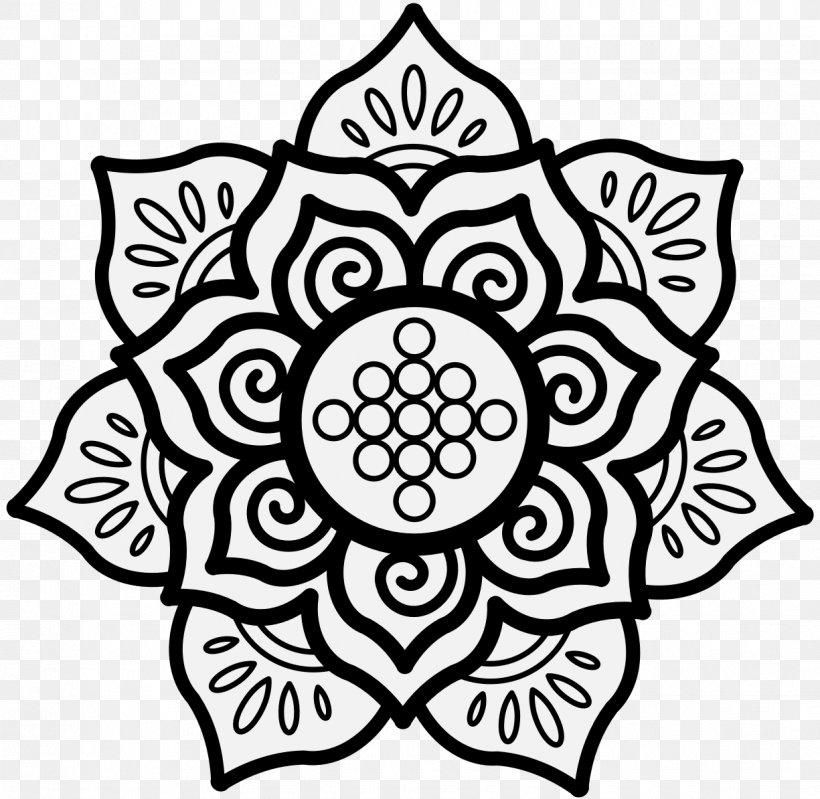 Nelumbo Nucifera Hindu Art Symbol Drawing, PNG, 1225x1194px, Nelumbo Nucifera, Area, Art, Black, Black And White Download Free