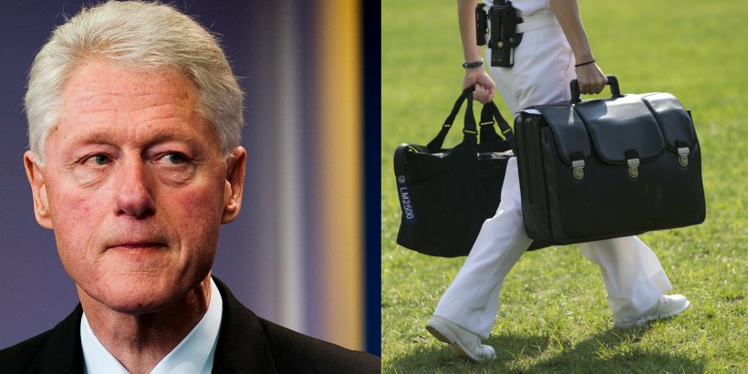 White House Donald Trump Nuclear Football Briefcase Nuclear Weapon, PNG, 2000x1000px, White House, Bag, Bill Clinton, Briefcase, Donald Trump Download Free