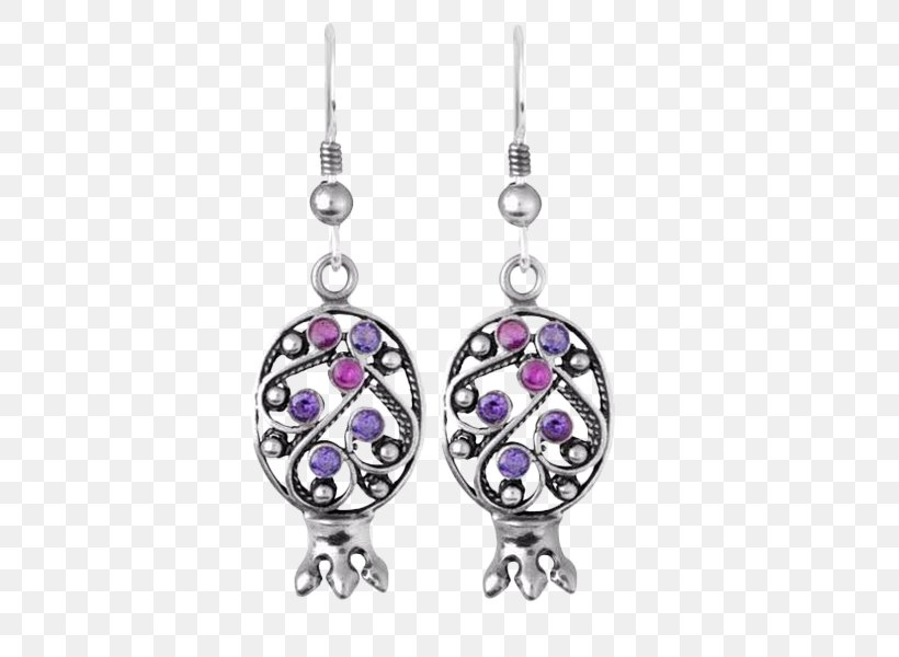 Amethyst Earring Silver Filigree Gold, PNG, 600x600px, Amethyst, Body Jewellery, Body Jewelry, Charms Pendants, Designer Download Free