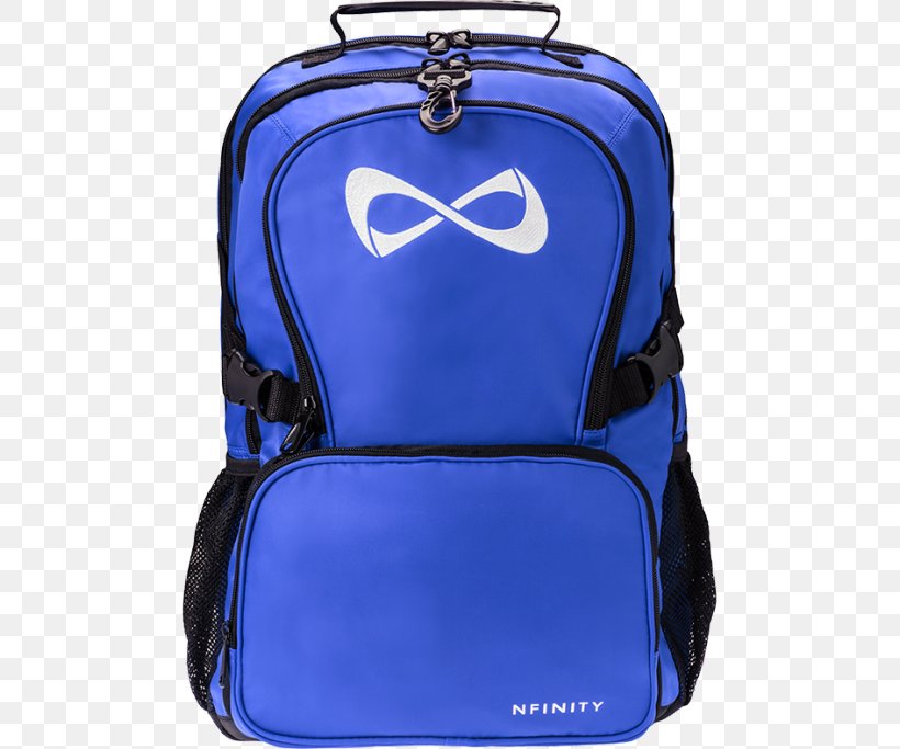 Backpack Nfinity Athletic Corporation Nfinity Sparkle Cheerleading Sports, PNG, 650x683px, Backpack, Bag, Blue, Car Seat Cover, Cheerleading Download Free