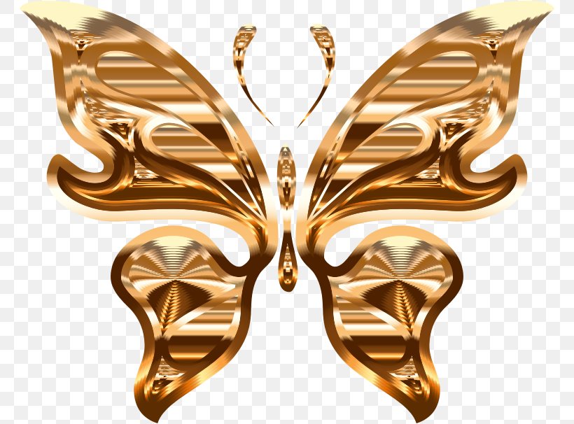 Butterfly Desktop Wallpaper Moth Clip Art, PNG, 766x606px, Butterfly, Body Jewelry, Butterflies And Moths, Color, Gold Download Free