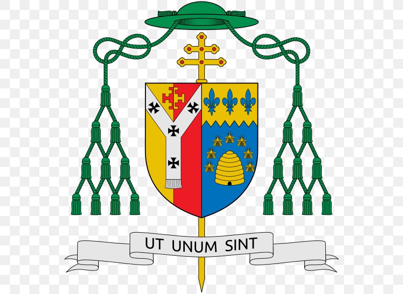 Coat Of Arms Crest Bishop Escutcheon That They All May Be One Png 562x599px Coat Of