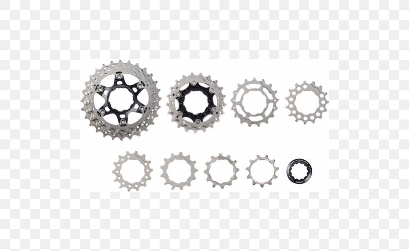 Cogset Ultegra Shimano Groupset Dura Ace, PNG, 500x504px, Cogset, Auto Part, Bicycle, Bicycle Chains, Bicycle Part Download Free