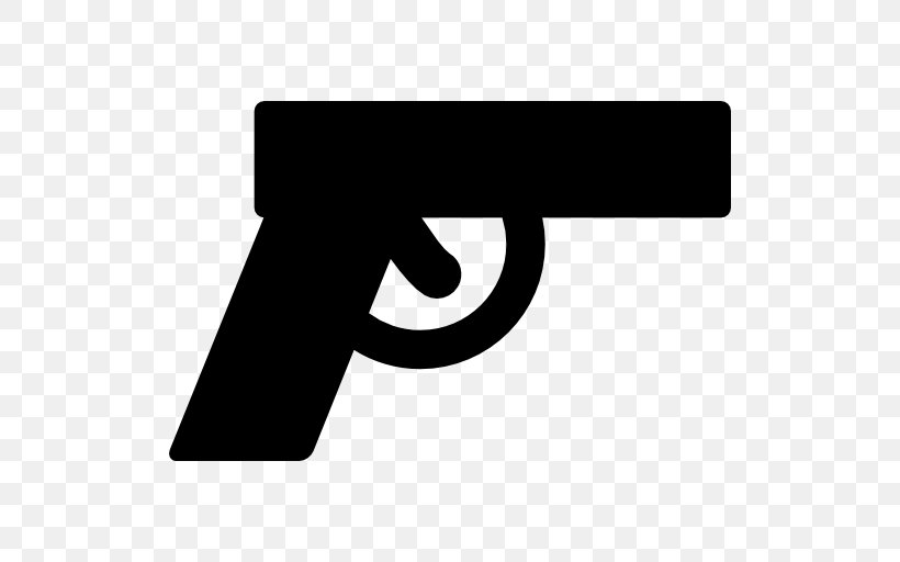 Pistol Police Officer Firearm Weapon, PNG, 512x512px, Pistol, Badge, Black, Black And White, Brand Download Free